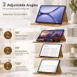 OnePlus Pad 3 13.2 Inch OPD2415 Flip Cover Case | Premium PU Leather Folio Cover with Multi-Angle Smart Stand &ndash; Brown | iCare