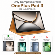 OnePlus Pad 3 13.2 Inch OPD2415 Flip Cover Case | Premium PU Leather Folio Cover with Multi-Angle Smart Stand &ndash; Golden Brown | iCare