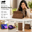 Flip Cover for Realme Pad 3 11.6 Inch (2026) | Premium PU Leather Folio Case | Multi-Angle Smart Stand | Card Storage Slots &ndash; Brown | iCare