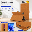 Flip Cover for Realme Pad 3 11.6 Inch (2026) | Premium PU Leather Folio Case | Multi-Angle Smart Stand | Card Storage Slots &ndash; Golden Brown | iCare