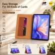 Flip Cover for Realme Pad 2 11.5 Inch | Premium PU Leather Folio Case | Multi-Angle Smart Stand | Card Storage Slots &ndash; Brown | iCare