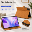 Flip Cover for Realme Pad 2 11.5 Inch | Premium PU Leather Folio Case | Multi-Angle Smart Stand | Card Storage Slots &ndash; Golden Brown | iCare