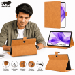 Flip Cover Compatible with Oppo Pad SE 11 Inch (2025) | Premium PU Leather Folio Case | Multi-Angle Stand &ndash; Golden Brown | iCare