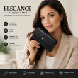 Leather Waist Pouch for Samsung Galaxy Z Fold Seris Belt Clip Holster Case with Magnetic Closure-Black | iCare