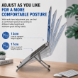 11 to 17.3 Inch Laptops Foldable X-Shape Portable Laptop Stand | Aluminum Alloy Ergonomic Cooling Stand &ndash; grey | iCare