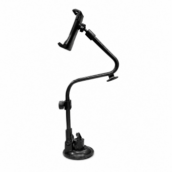 Car Mount Stand for Phones &amp; Tablets Up to 8 Inches | Car Phone Holder with Suction Cup | Dashboard &amp; Windshield Mount for 4-8 Inch Devices | iCare