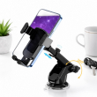 Universal Car Phone Holder | Adjustable Dashboard &amp; Windshield Mount | Push Type Suction Cup | Fits 4-6 Inch Device | iCare