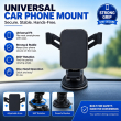 Universal Car Phone Holder | Adjustable Dashboard Mount | Spring Clamp Suction Cup | Fit 4to 6 Inch Devices | iCare