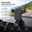 Universal Car Phone Holder | Adjustable Dashboard Mount | Spring Clamp Suction Cup | Fit 4to 6 Inch Devices | iCare