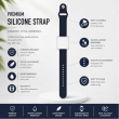 WHOOP 5.0, 4.0 And 3.0 Silicone Strap with ABS Protective Case, Sweat &amp; Water Resistant Replacement Band &ndash; Clear Matte | iCare