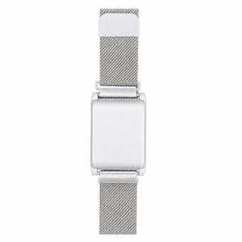WHOOP 5.0, 4.0 And 3.0 Stainless Steel Magnetic Mesh Strap with ABS Protective Case Replacement Band &ndash; Silver | iCare