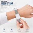 WHOOP 5.0, 4.0 And 3.0 Stainless Steel Magnetic Mesh Strap with ABS Protective Case Replacement Band &ndash; Silver | iCare