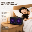 Dual Head USB Rechargeable Desktop Fan 3600mAh Battery Portable Table Fan &ndash; Black | iCare