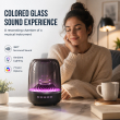 Smart LED Bluetooth Speaker | Portable Wireless Bluetooth Speaker with RGB LED Lights, HD Sound, TF Card, FM Radio | iCare