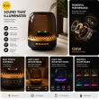 Smart LED Bluetooth Speaker | Portable Wireless Bluetooth Speaker with RGB LED Lights, HD Sound, TF Card, FM Radio | iCare