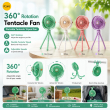 Portable Mini Fan | Rechargeable USB Personal Cooling Fan with Adjustable Speed, Compact &amp; Lightweight Design &ndash; Purple | iCare