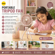 Portable Mini Fan | Rechargeable USB Personal Cooling Fan with Adjustable Speed, Compact &amp; Lightweight Design &ndash; Pink | iCare