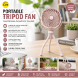 Portable Mini Fan | Rechargeable USB Personal Cooling Fan with Adjustable Speed, Compact &amp; Lightweight Design &ndash; Pink | iCare