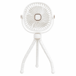 Portable Mini Fan | Rechargeable USB Personal Cooling Fan with Adjustable Speed, Compact &amp; Lightweight Design &ndash; White | iCare