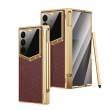 Samsung Galaxy Z Fold 8 Ultra Faux Leather Case | Luxury Full Coverage Foldable Protective Cover with Hinge Protection, Camera Guard &amp; Premium Cover Case &ndash; Wine Red | iCare