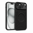 Textured Leather MagSafe Case for iPhone 15, iPhone 16, iPhone 17, iPhone 17 Pro &amp; iPhone 17 Pro Max | Premium Protective Cover &ndash; iPhone 15 Black | iCare