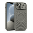Textured Leather MagSafe Case for iPhone 15, iPhone 16, iPhone 17, iPhone 17 Pro &amp; iPhone 17 Pro Max | Premium Protective Cover &ndash; iPhone 15 Grey | iCare