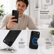 Textured Leather MagSafe Case for iPhone 15, iPhone 16, iPhone 17, iPhone 17 Pro &amp; iPhone 17 Pro Max | Premium Protective Cover &ndash; iPhone 16 Black | iCare
