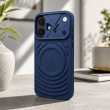 Textured Leather MagSafe Case for iPhone 15, iPhone 16, iPhone 17, iPhone 17 Pro &amp; iPhone 17 Pro Max | Premium Protective Cover &ndash; iPhone 16 Dark Blue | iCare