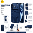 Textured Leather MagSafe Case for iPhone 15, iPhone 16, iPhone 17, iPhone 17 Pro &amp; iPhone 17 Pro Max | Premium Protective Cover &ndash; iPhone 16 Dark Blue | iCare