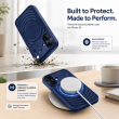 Textured Leather MagSafe Case for iPhone 15, iPhone 16, iPhone 17, iPhone 17 Pro &amp; iPhone 17 Pro Max | Premium Protective Cover &ndash; iPhone 16 Dark Blue | iCare