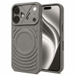 Textured Leather MagSafe Case for iPhone 15, iPhone 16, iPhone 17, iPhone 17 Pro &amp; iPhone 17 Pro Max | Premium Protective Cover &ndash; iPhone 16 Grey | iCare
