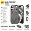 Textured Leather MagSafe Case for iPhone 15, iPhone 16, iPhone 17, iPhone 17 Pro &amp; iPhone 17 Pro Max | Premium Protective Cover &ndash; iPhone 16 Grey | iCare