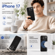 Textured Leather MagSafe Case for iPhone 15, iPhone 16, iPhone 17, iPhone 17 Pro &amp; iPhone 17 Pro Max | Premium Protective Cover &ndash; iPhone 17 Black | iCare
