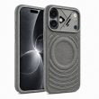 Textured Leather MagSafe Case for iPhone 15, iPhone 16, iPhone 17, iPhone 17 Pro &amp; iPhone 17 Pro Max | Premium Protective Cover &ndash; iPhone 17 Grey | iCare