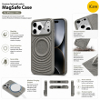 Textured Leather MagSafe Case for iPhone 15, iPhone 16, iPhone 17, iPhone 17 Pro &amp; iPhone 17 Pro Max | Premium Protective Cover &ndash; iPhone 17 Pro Grey | iCare