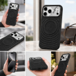 Textured Leather MagSafe Case for iPhone 15, iPhone 16, iPhone 17, iPhone 17 Pro &amp; iPhone 17 Pro Max | Premium Protective Cover &ndash; iPhone 17 ProMax Black | iCare