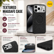 Textured Leather MagSafe Case for iPhone 15, iPhone 16, iPhone 17, iPhone 17 Pro &amp; iPhone 17 Pro Max | Premium Protective Cover &ndash; iPhone 17 ProMax Black | iCare