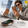 Textured Leather MagSafe Case for iPhone 15, iPhone 16, iPhone 17, iPhone 17 Pro &amp; iPhone 17 Pro Max | Premium Protective Cover &ndash; iPhone 17 ProMax Brown | iCare