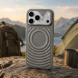 Textured Leather MagSafe Case for iPhone 15, iPhone 16, iPhone 17, iPhone 17 Pro &amp; iPhone 17 Pro Max | Premium Protective Cover &ndash; iPhone 17 ProMax Grey | iCare