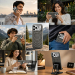 Textured Leather MagSafe Case for iPhone 15, iPhone 16, iPhone 17, iPhone 17 Pro &amp; iPhone 17 Pro Max | Premium Protective Cover &ndash; iPhone 17 ProMax Grey | iCare