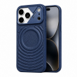 Textured Leather MagSafe Case for iPhone 15, iPhone 16, iPhone 17, iPhone 17 Pro &amp; iPhone 17 Pro Max | Premium Protective Cover &ndash; iPhone 18 Pro Dark Blue | iCare