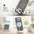 Textured Leather MagSafe Case for iPhone 15, iPhone 16, iPhone 17, iPhone 17 Pro &amp; iPhone 17 Pro Max | Premium Protective Cover &ndash; iPhone 18 Pro Grey | iCare