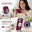 Textured Leather MagSafe Case for iPhone 15, iPhone 16, iPhone 17, iPhone 17 Pro &amp; iPhone 17 Pro Max | Premium Protective Cover &ndash; iPhone 18 Pro Wine Red | iCare