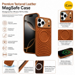Textured Leather MagSafe Case for iPhone 15, iPhone 16, iPhone 17, iPhone 17 Pro &amp; iPhone 17 Pro Max | Premium Protective Cover &ndash; iPhone 18 ProMax Brown | iCare
