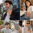 Textured Leather MagSafe Case for iPhone 15, iPhone 16, iPhone 17, iPhone 17 Pro &amp; iPhone 17 Pro Max | Premium Protective Cover &ndash; iPhone 18 ProMax Grey | iCare