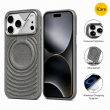 Textured Leather MagSafe Case for iPhone 15, iPhone 16, iPhone 17, iPhone 17 Pro &amp; iPhone 17 Pro Max | Premium Protective Cover &ndash; iPhone 18 ProMax Grey | iCare