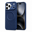 Textured Leather MagSafe Case for iPhone 15, iPhone 16, iPhone 17, iPhone 17 Pro &amp; iPhone 17 Pro Max | Premium Protective Cover &ndash; iPhone 18 ProMax Dark Blue | iCare