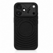 Textured Leather MagSafe Case for iPhone 15, iPhone 16, iPhone 17, iPhone 17 Pro &amp; iPhone 17 Pro Max | Premium Protective Cover &ndash; iPhone 17 Black | iCare