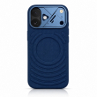 Textured Leather MagSafe Case for iPhone 15, iPhone 16, iPhone 17, iPhone 17 Pro &amp; iPhone 17 Pro Max | Premium Protective Cover &ndash; iPhone 17 Dark Blue | iCare