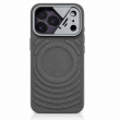 Textured Leather MagSafe Case for iPhone 15, iPhone 16, iPhone 17, iPhone 17 Pro &amp; iPhone 17 Pro Max | Premium Protective Cover &ndash; iPhone 17 Pro Grey | iCare